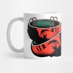 half face tattoo Mug